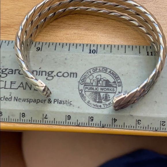 Beautiful vintage Mexico Taxco 925 sterling silver woven bracelet-34 grams! - Picture 9 of 9